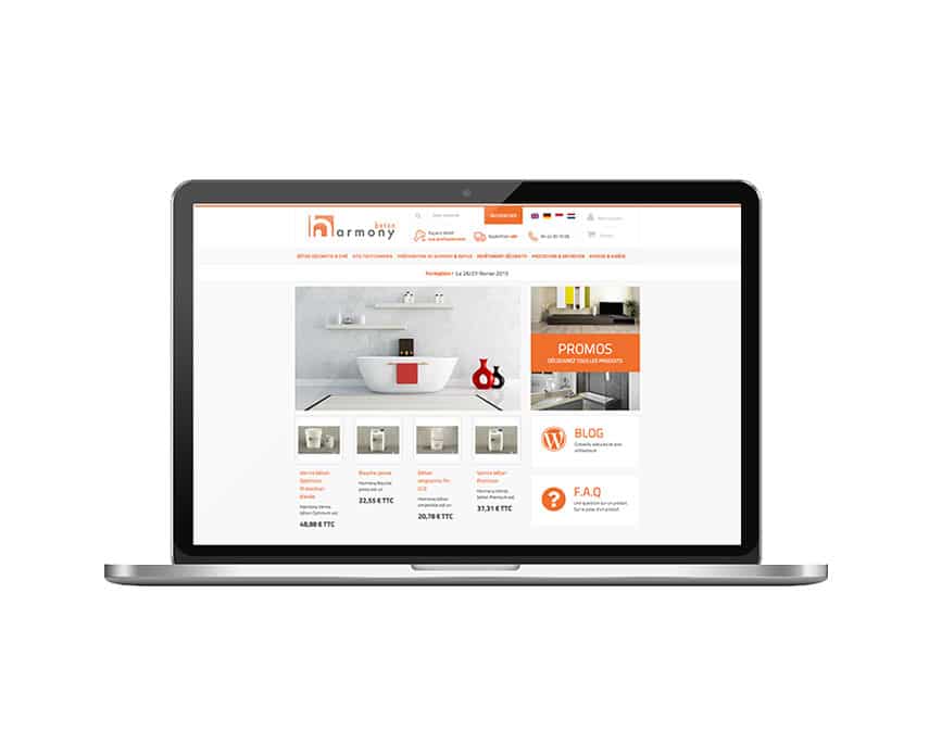 Harmony Béton : refonte du site e-commerce